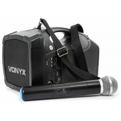 VONYX ST014  UHF nešiojama kolonėlė su bevieliu mikrofonu