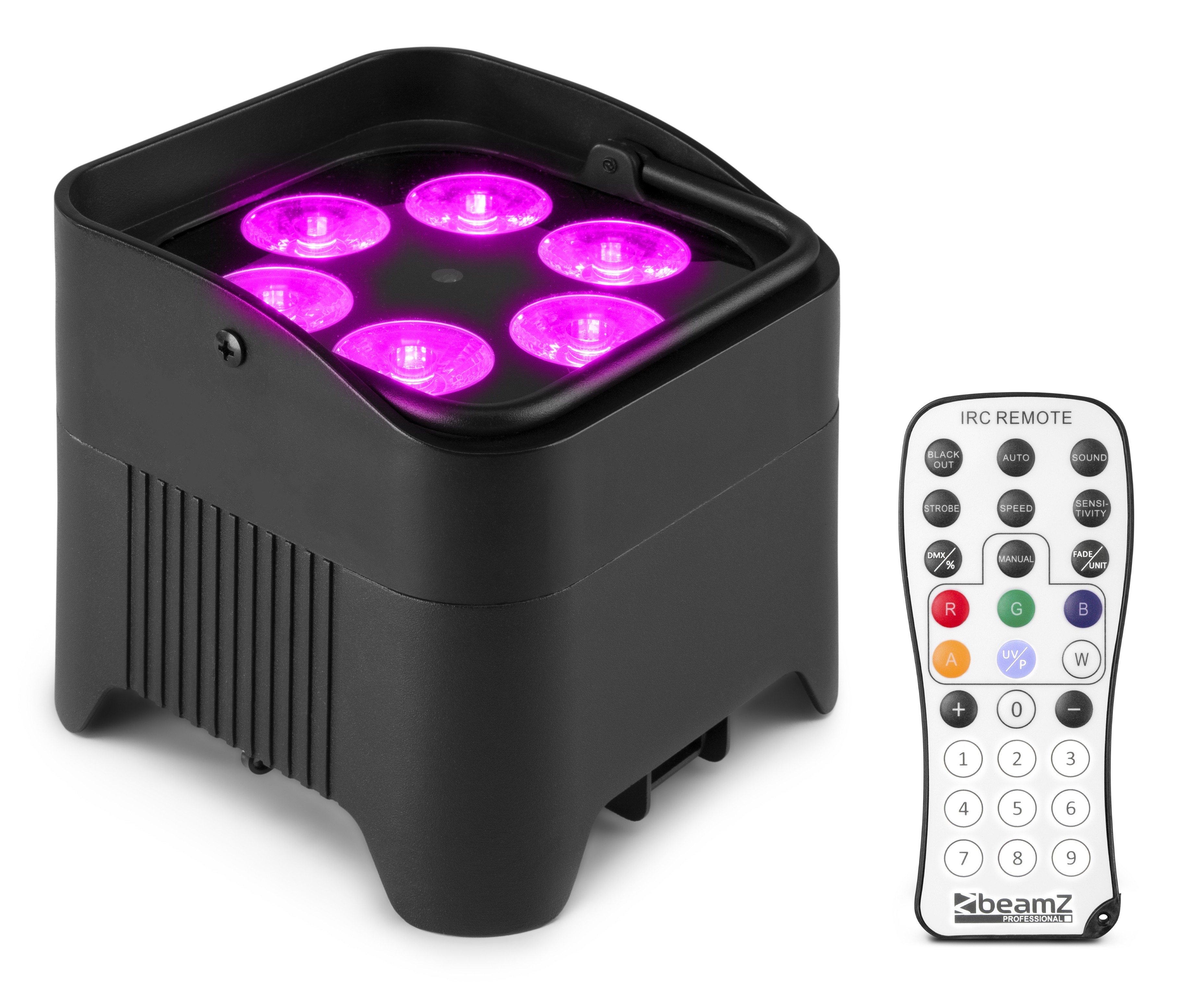 BeamZ BBP96S Battery Uplight Par 6x12W WDMX - Magnetola.lt